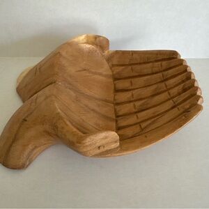 Carved Hands Offering Bowl